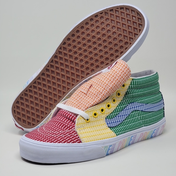 Vans Shoes - Vans Unisex Mens Size 11.5 Womens 13 True White Pride Casual Sneakers Shoe New